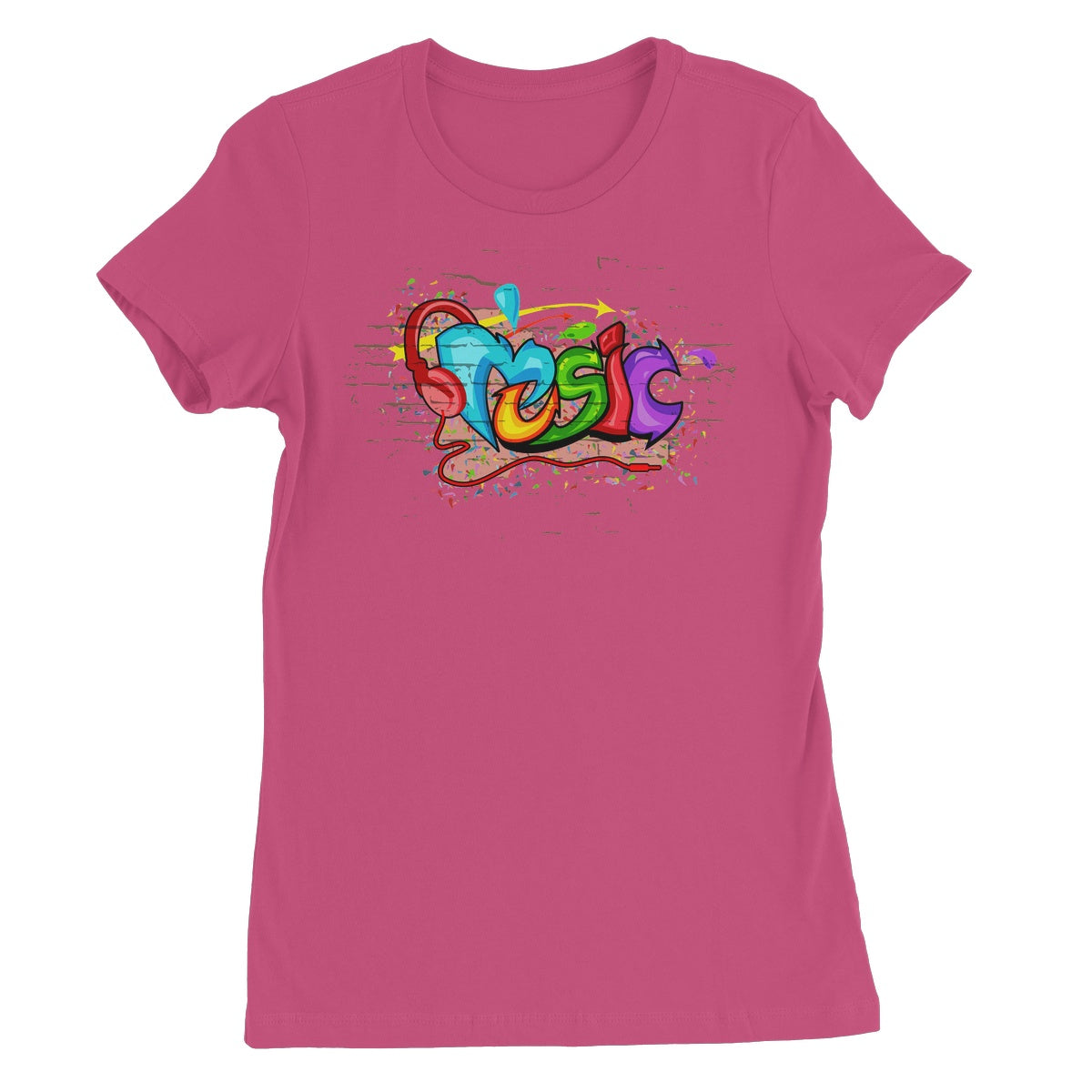Music Graffiti Art Women's T-Shirt