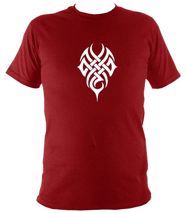 Woven Tribal Tattoo T-shirt - T-shirt - Antique Cherry Red - Mudchutney