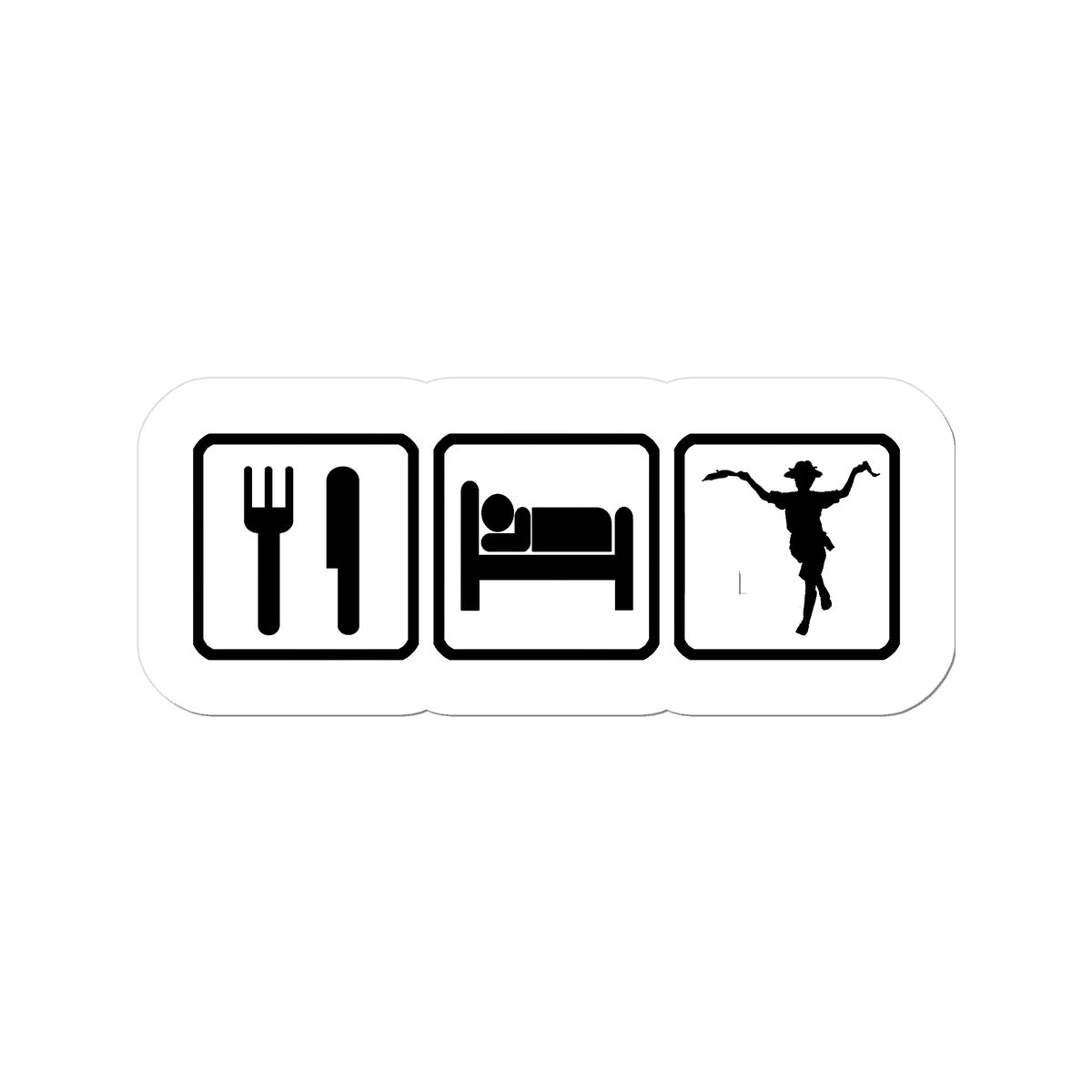 Eat Sleep & Morris Dance Sticker