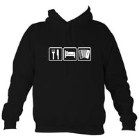 Eat, Sleep, Play Melodeon Hoodie-Hoodie-Jet black-Mudchutney