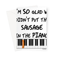 sausage Greeting Card