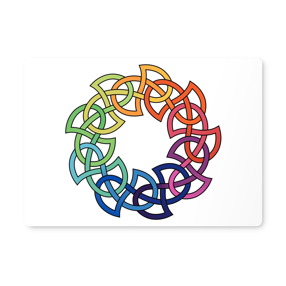 Rainbow Celtic Circle Placemat