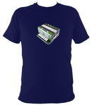 Retro Accordion / Melodeon Toy T-shirt - T-shirt - Navy - Mudchutney