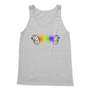 Rainbow Sound Wave Concertina Tank Top