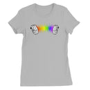 Rainbow Sound Wave Concertina Women's T-Shirt