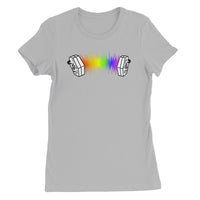 Rainbow Sound Wave Concertina Women's T-Shirt