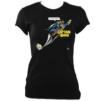 The Demon Barbers "Captain Ward" Ladies Fitted T-shirt
