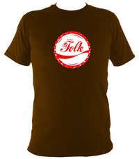 Enjoy Folk Music T-shirt - T-shirt - Dark Chocolate - Mudchutney