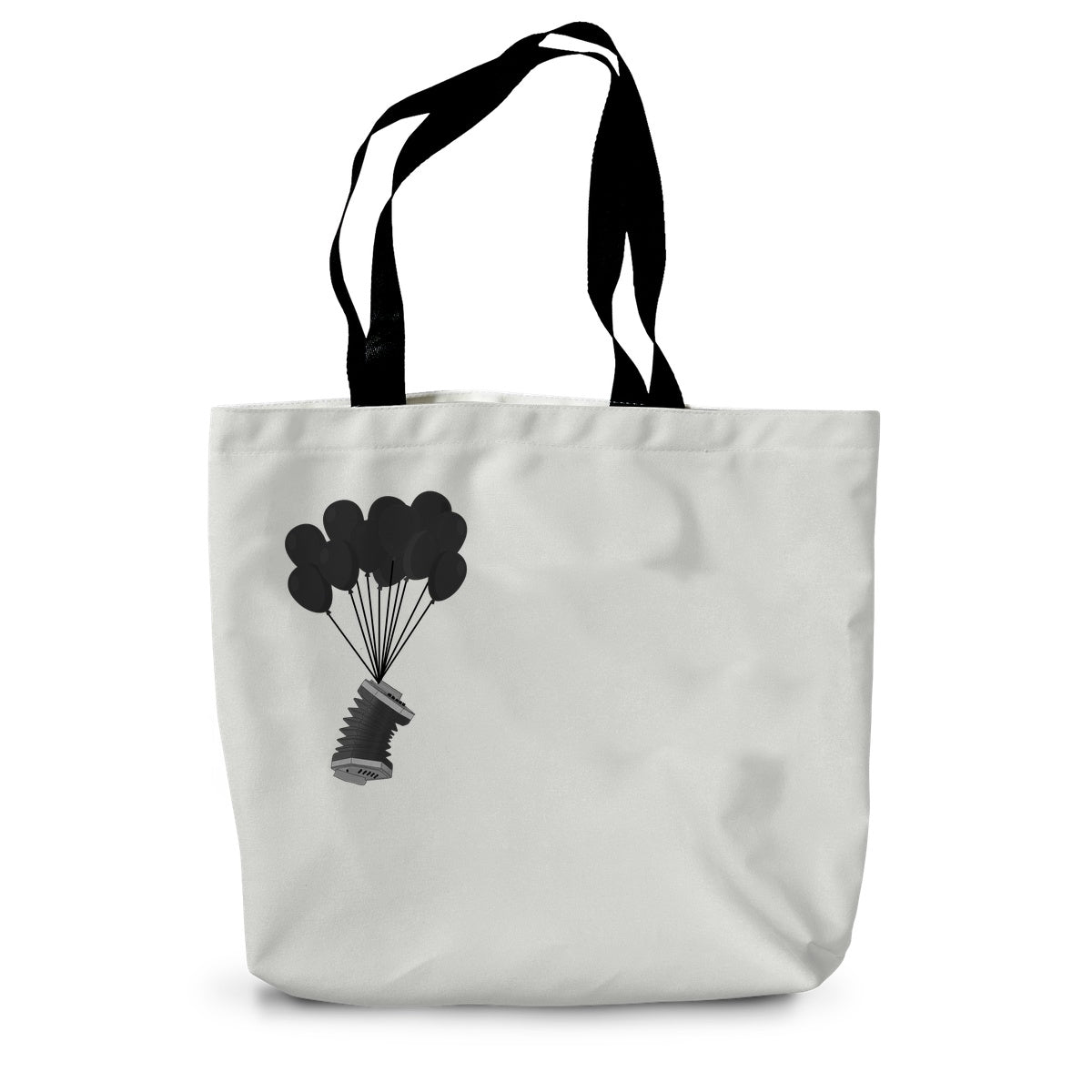 Banksy Style Concertina Canvas Tote Bag