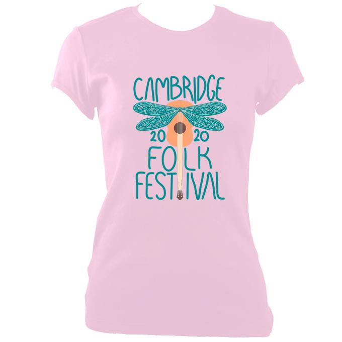 update alt-text with template Cambridge Folk Festival "Dragonfly" T-shirt - T-shirt - White - Mudchutney