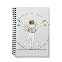 Da Vinci Vitruvian Man Melodeon Notebook