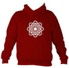 Celtic Geometric Flower Design Hoodie-Hoodie-Red hot chilli-Mudchutney
