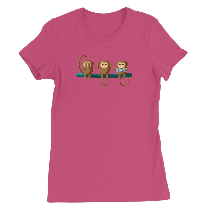 Play No Concertina Monkeys Women's T-Shirt