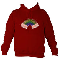 Rainbow Accordion Hoodie-Hoodie-Red hot chilli-Mudchutney