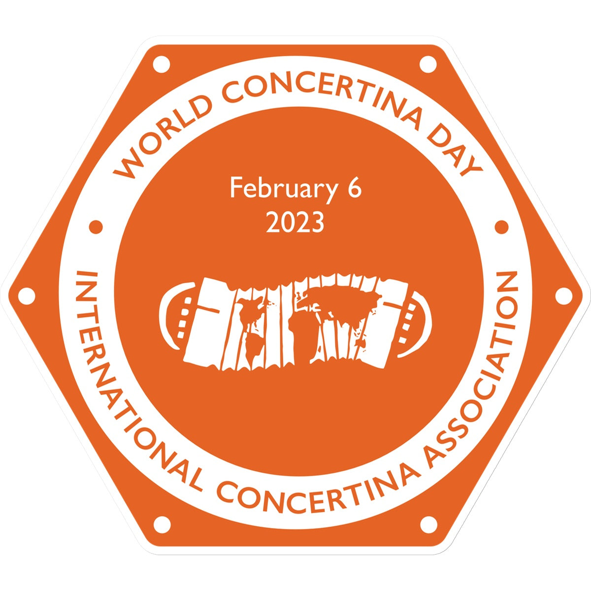 World Concertina Day 2023 Sticker