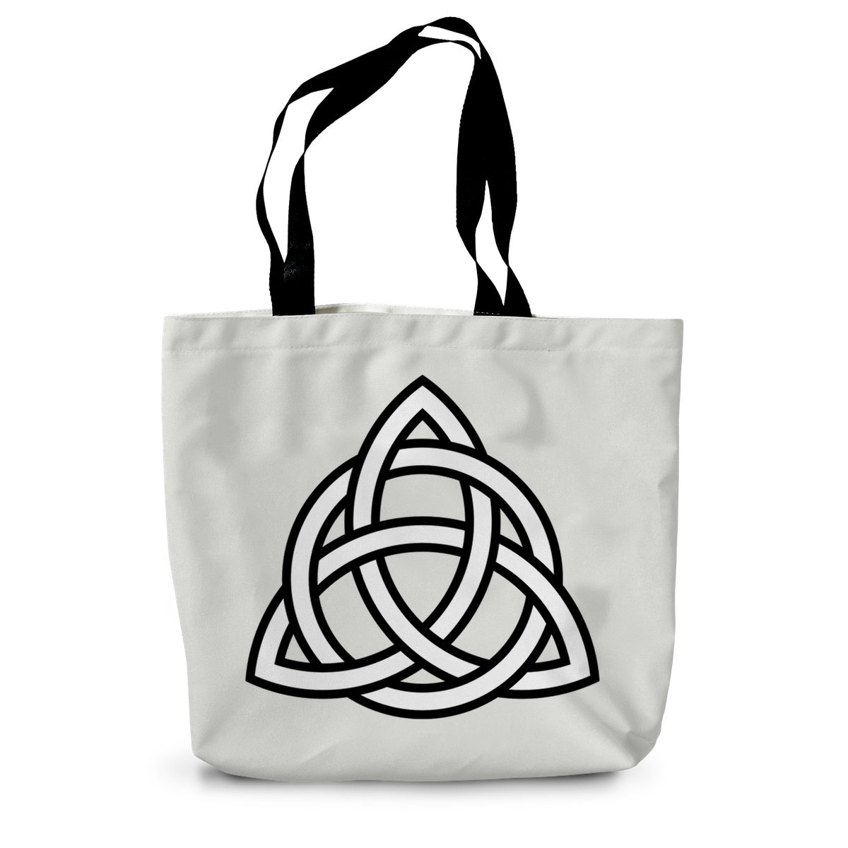 Triangular Celtic Knot Canvas Tote Bag