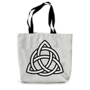 Triangular Celtic Knot Canvas Tote Bag