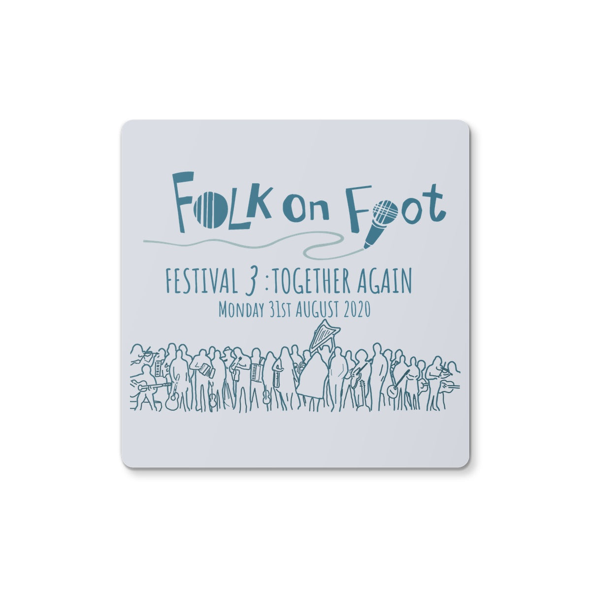 Folk on Foot 3 - Aug 2020 Coaster