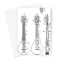 Mandolin Patent Greeting Card