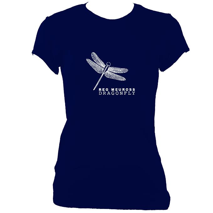 update alt-text with template ""Reg Meuross Dragonfly Ladies Fitted T-shirt - T-shirt - Antique Cherry Red - Mudchutney