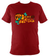 Cambridge Folk Festival - Design 8 - T-shirt - T-shirt - Antique Cherry Red - Mudchutney