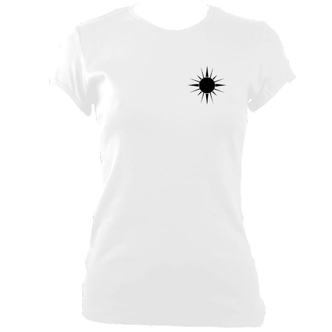 Star for a Heart Ladies FItted T-Shirt - T-shirt - White - Mudchutney