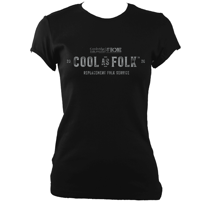 Cambridge Folk Festival Cool as Folk Fitted T-shirt