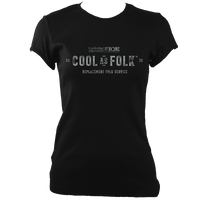 Cambridge Folk Festival Cool as Folk Fitted T-shirt