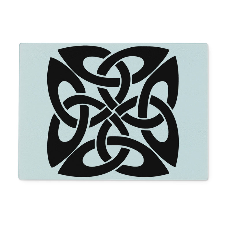 Celtic Square Knot Glass Chopping Board