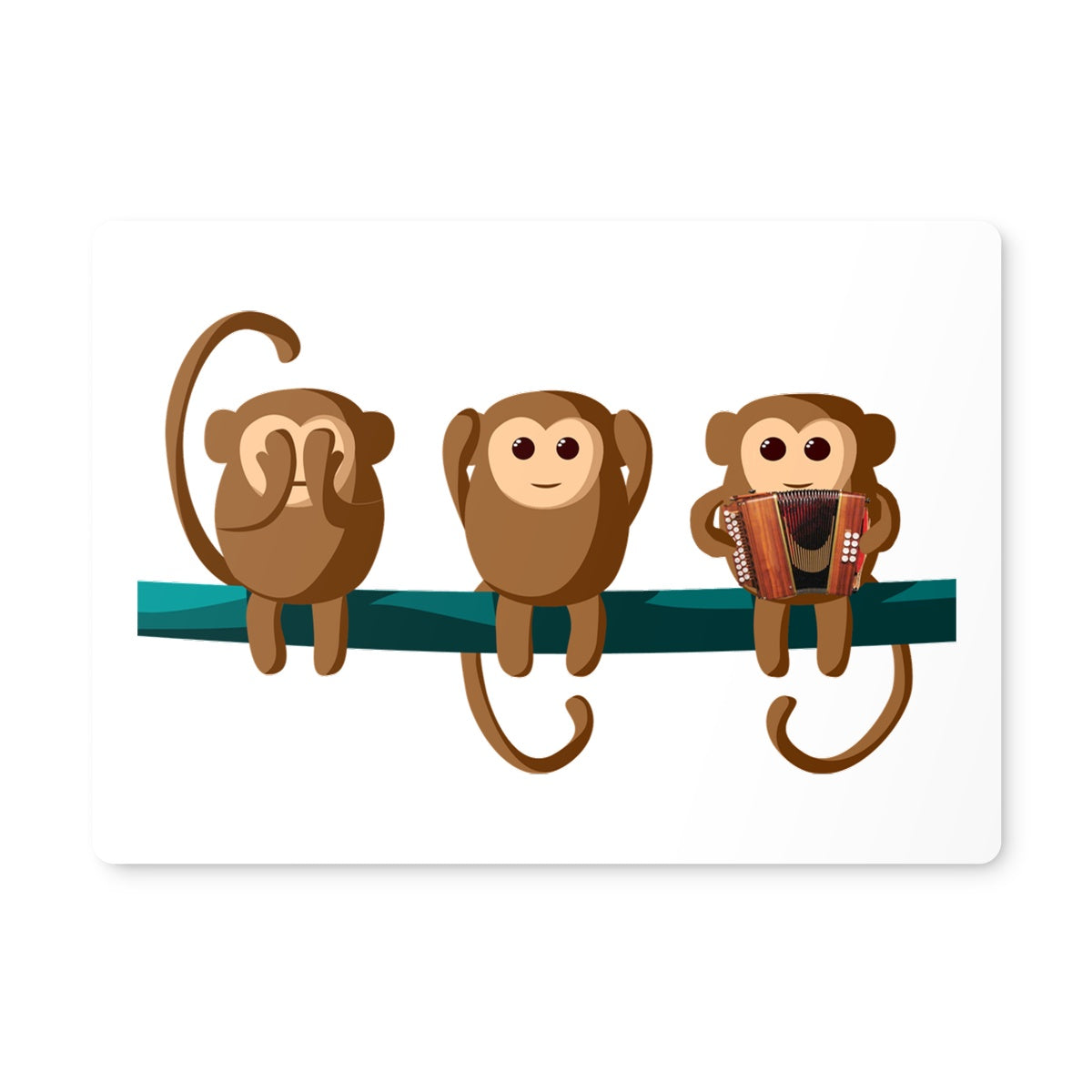 Play No Melodeon Monkeys Placemat