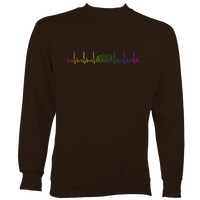 Heartbeat Concertina in Rainbow Colours Sweatshirt