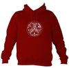 Interlaced Celtic Birds Motif Hoodie-Hoodie-Red hot chilli-Mudchutney