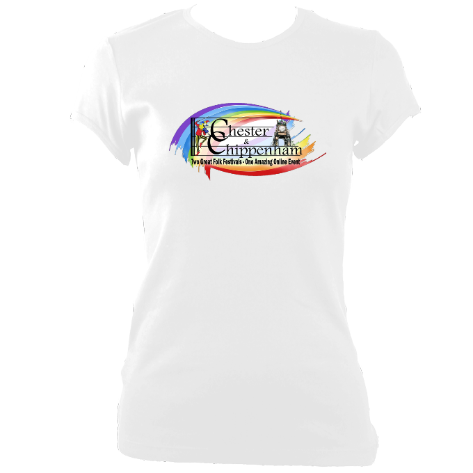 Chester & Chippenham Folk Festival Ladies FItted T-shirt