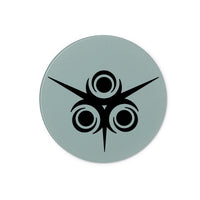 Star And Circle Tribal Glass Chopping Board