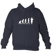 Evolution of Bagpipe Players Hoodie-Hoodie-Denim-Mudchutney