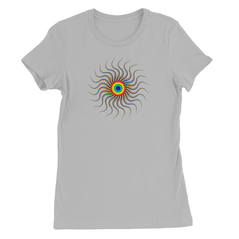 Colourful Wavy Sun Women's T-Shirt
