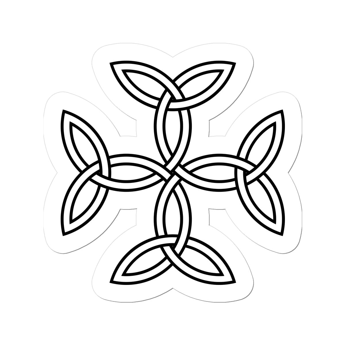 Celtic 4 sided knot Sticker