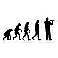Evolution of Flute Players Sticker