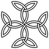 Celtic 4 sided knot Sticker