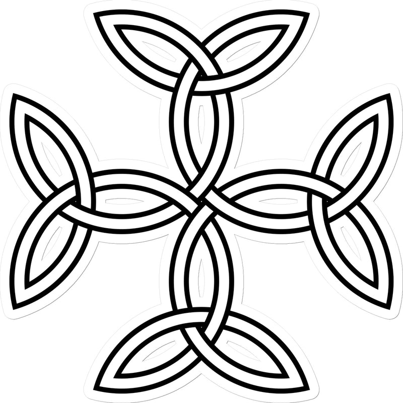 Celtic 4 sided knot Sticker