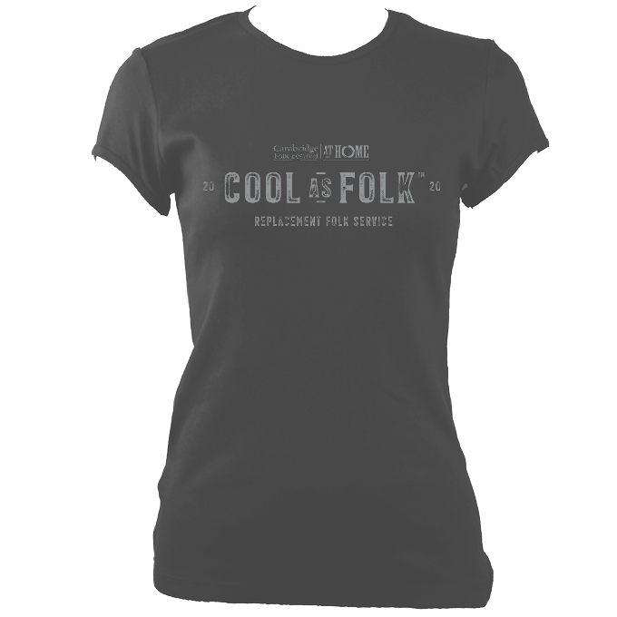 Cambridge Folk Festival Cool as Folk Fitted T-shirt
