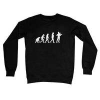 Evolution of Fiddle Players Crew Neck Sweatshirt