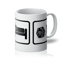 Eat Sleep & Play Concertina Mug