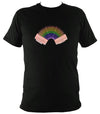 Rainbow Accordion Bellows T-shirt - T-shirt - Black - Mudchutney