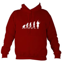 Evolution of Bagpipe Players Hoodie-Hoodie-Red hot chilli-Mudchutney