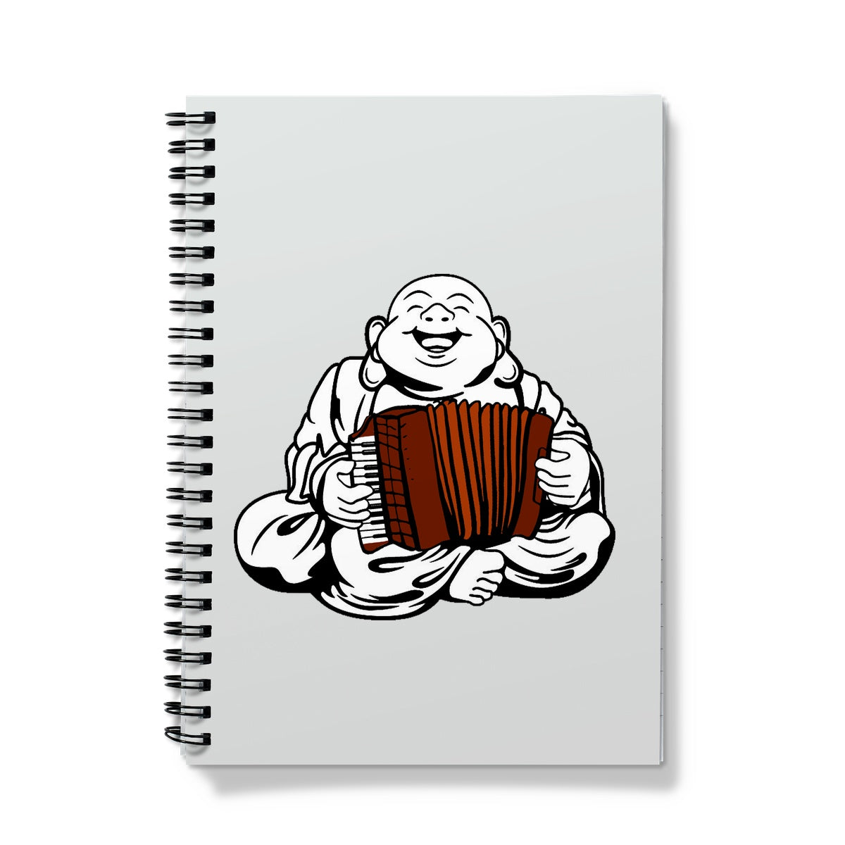Accordion Playing  Buddha Notebook