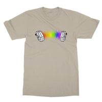 Rainbow Sound Wave Concertina T-Shirt