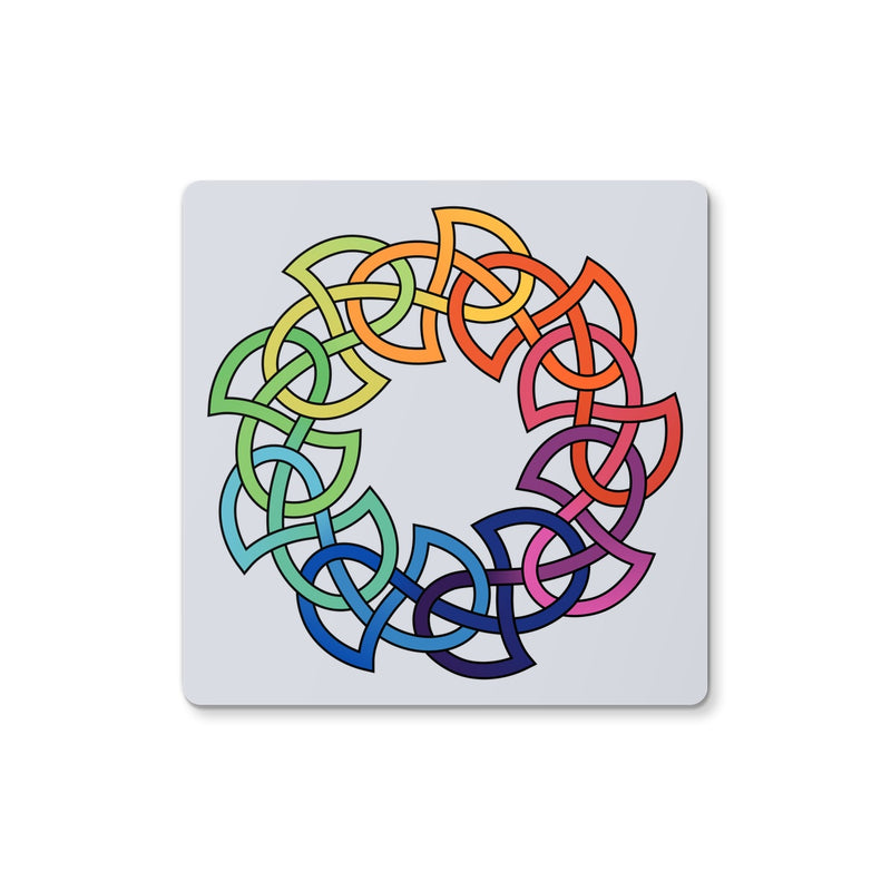 Rainbow Celtic Circle Coaster