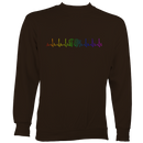 Heartbeat Melodeon in Rainbow Colours Sweatshirt
