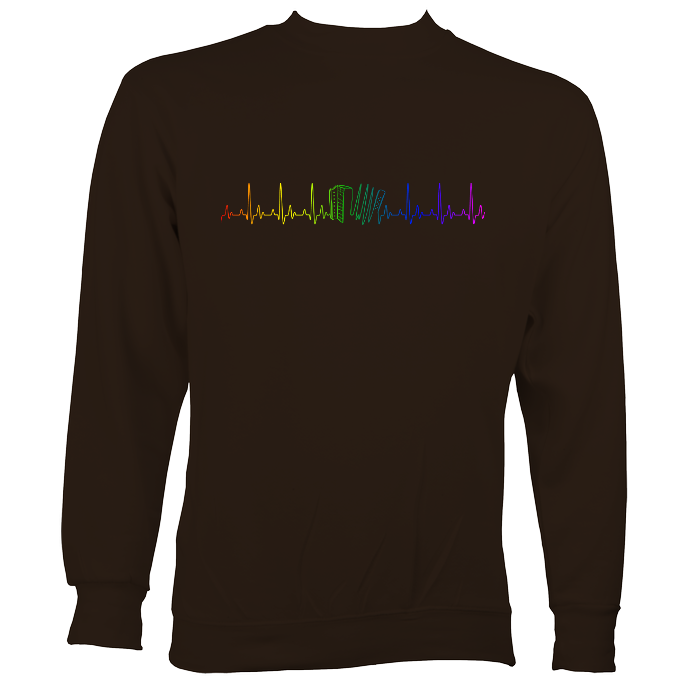 Heartbeat Melodeon in Rainbow Colours Sweatshirt